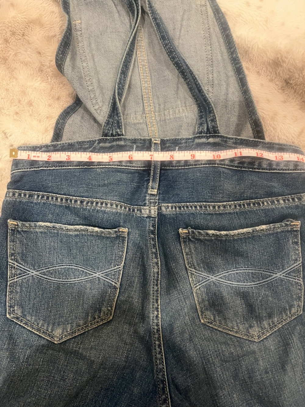 3 items for $20 ๐ Abercrombie & Fitch Blue Denim Women's Overall - Picture 10 of 10